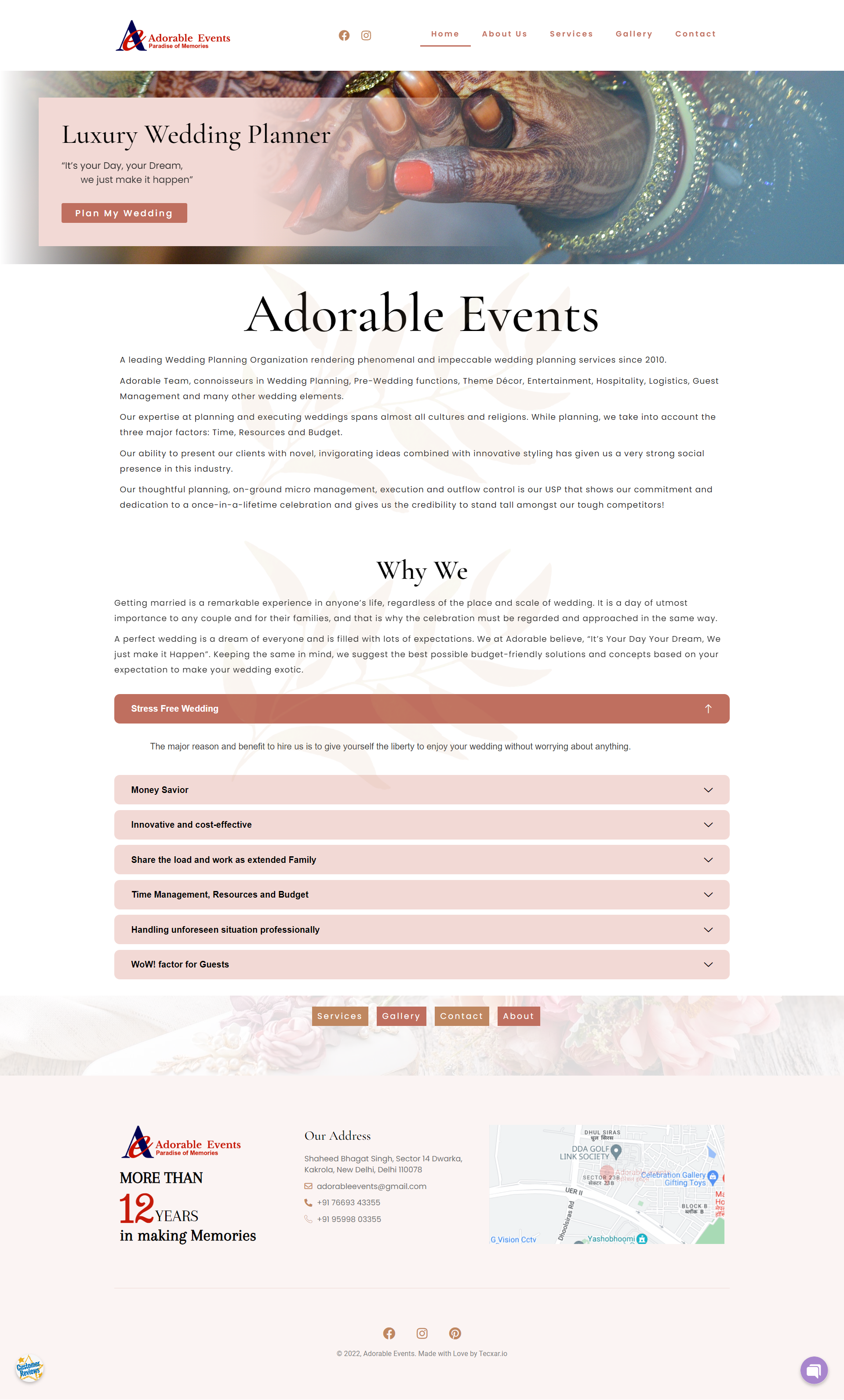 Website 2 Adorable Events